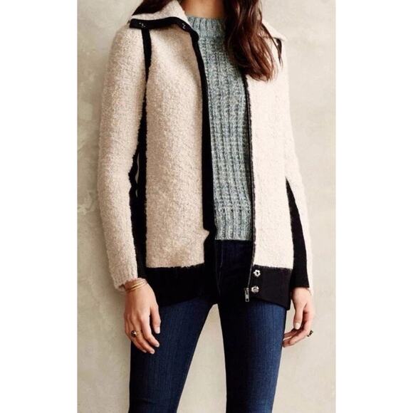 Sparrow Anthropologie Wool Cardigan Sweater Jumper Womens Small Full Zip XS - Picture 1 of 6